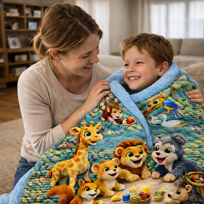 🎁3D Blanket: Little Friends Adventures 🦁✨