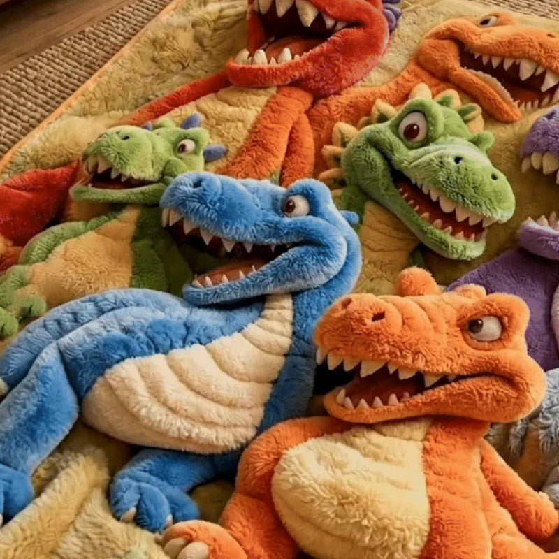 🎁3D Dinosaur Flannel Blanket,🦖