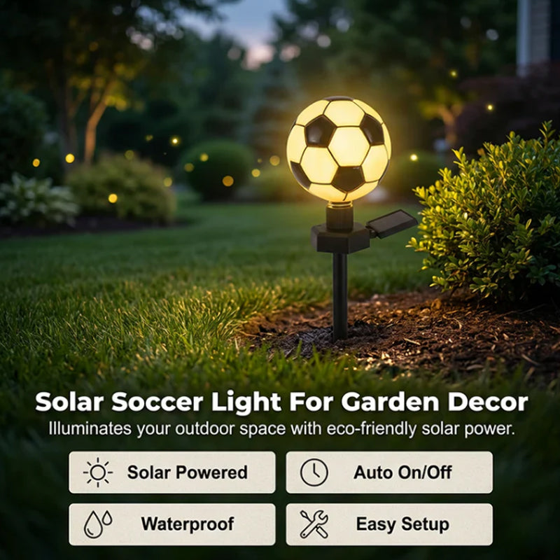 Fun Sporty Solar Light for Garden Decoration