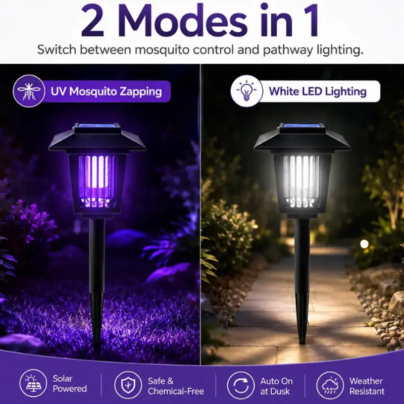 Solar Mosquito Killer Lamp | 3-in-1 Outdoor Light & Bug Zapper