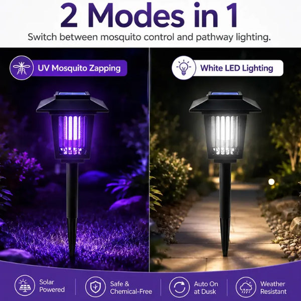 Solar Mosquito Killer Lamp | 3-in-1 Outdoor Light & Bug Zapper