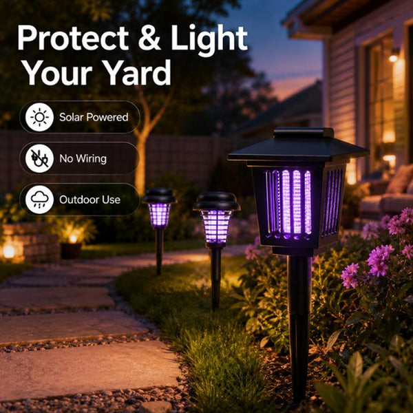 Solar Mosquito Killer Lamp | 3-in-1 Outdoor Light & Bug Zapper